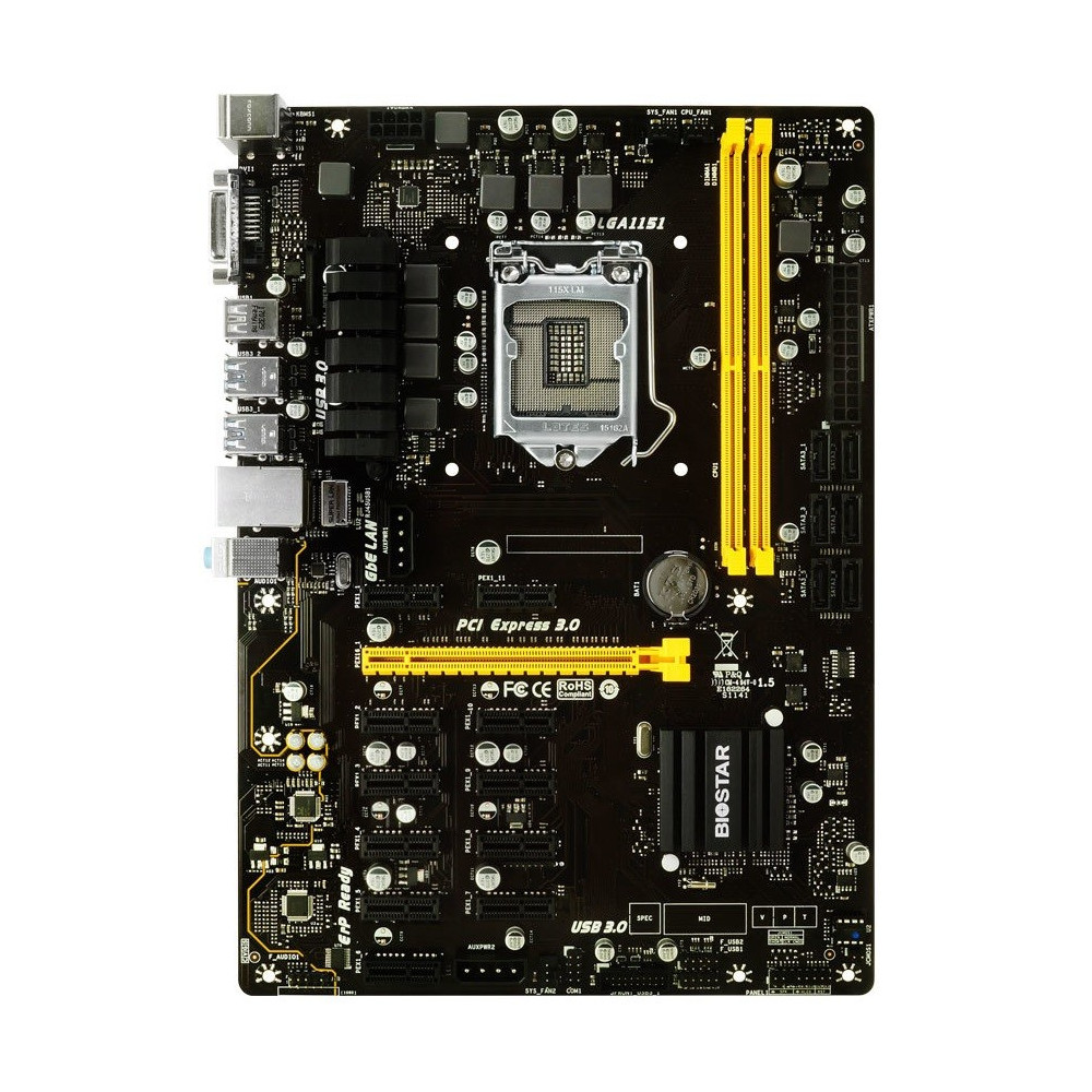 Carte mère Spécial Mining Biostar TB250-BTC Pro