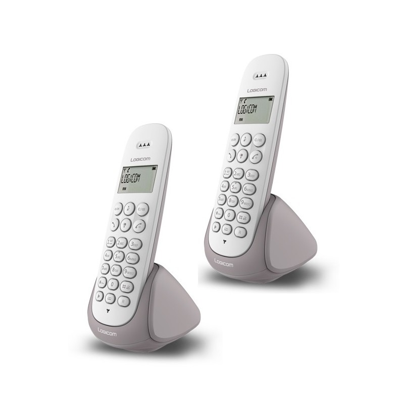 Logicom Téléphone sans Fil Duo Mains Libres ILOA 255 avec