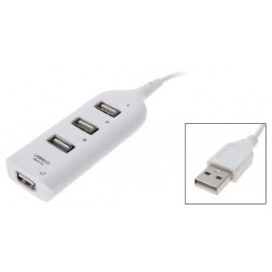 Hub USB 2.0 4 Ports / Blanc
