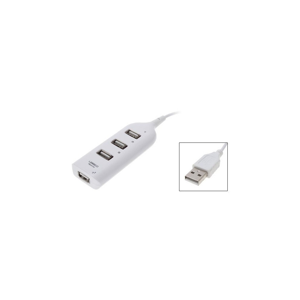 Hub USB 2.0 4 Ports / Blanc