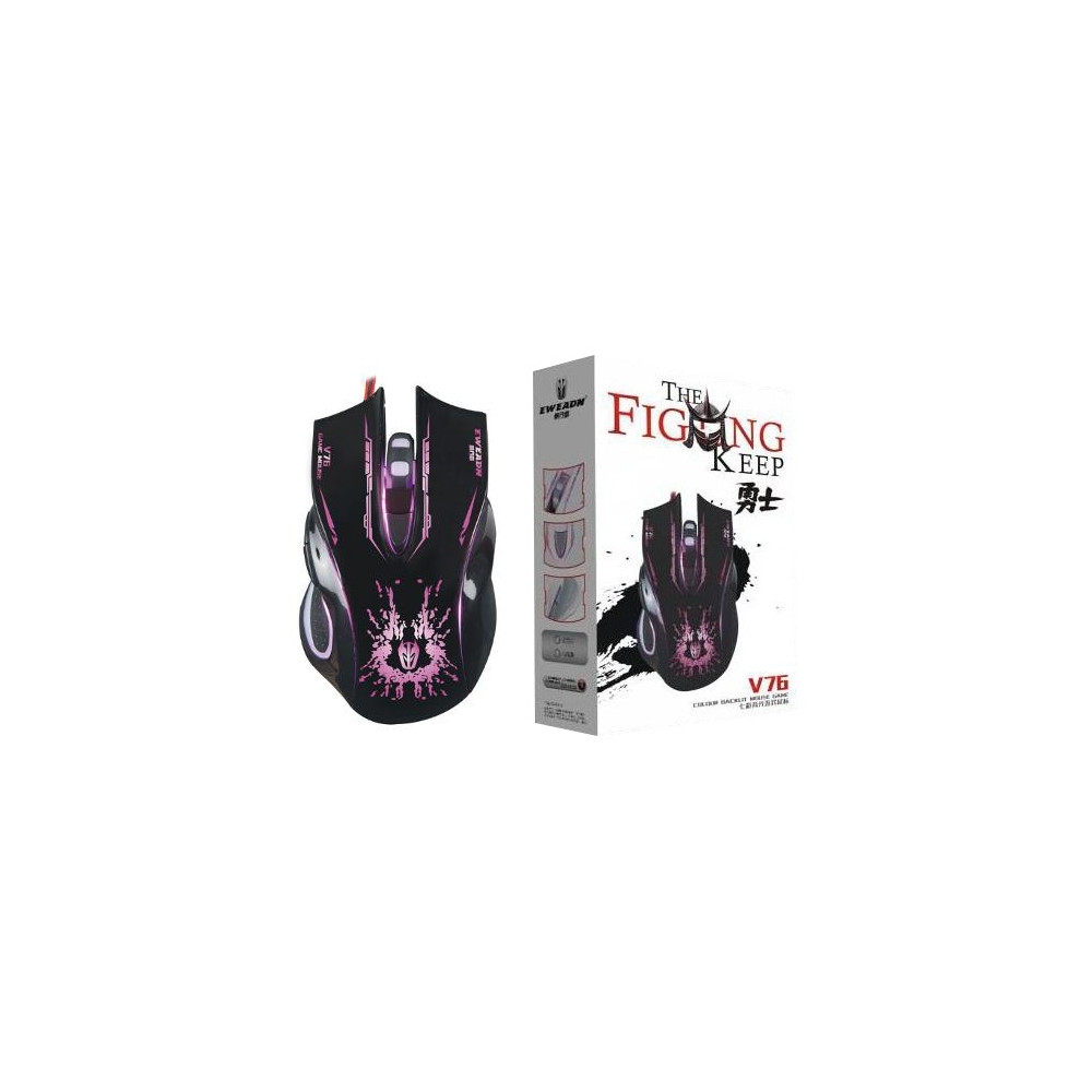 Souris Gamer USB EWEADN V76 / Noir