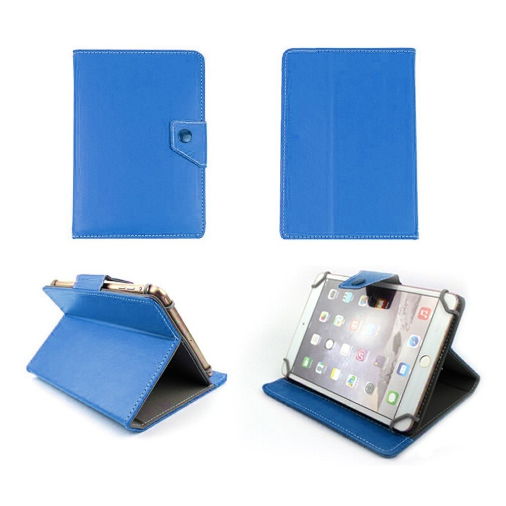 Etui en cuir pour tablette 7" Bleu