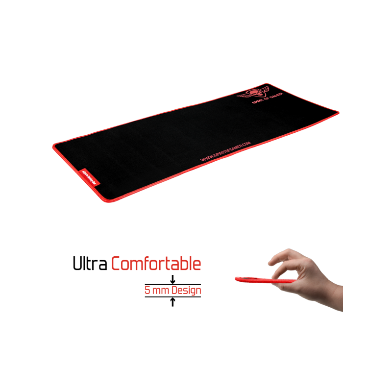 TAPIS SOURIS SOG ROUGE TAILLE XXL SPIRIT OF GAMER - Tunisie