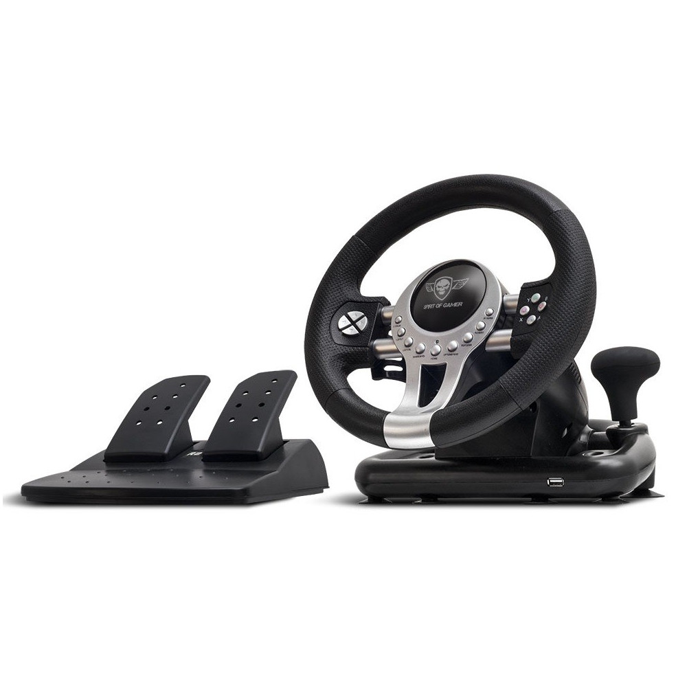 Ensemble volant + pédalier + levier de vitesse Spirit of Gamer Race Wheel Pro 2