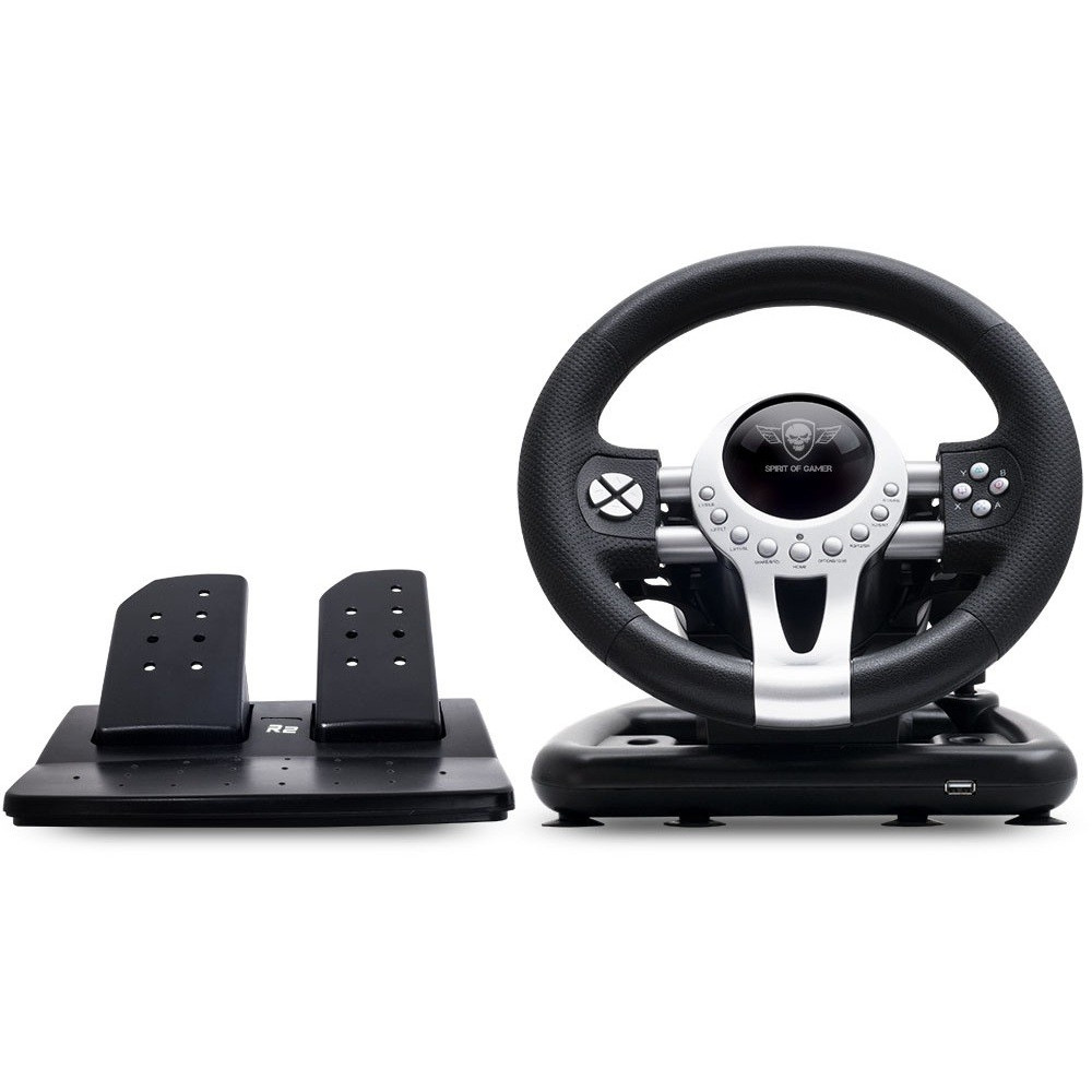 Ensemble volant + pédalier + levier de vitesse Spirit of Gamer Race Wheel Pro 2