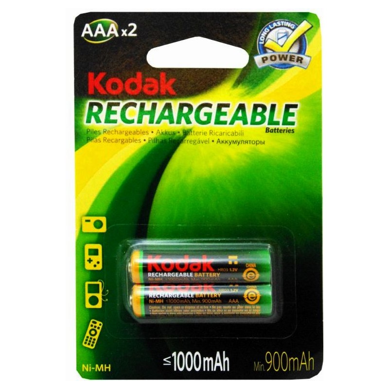 2x Piles Rechargeables Kodak AAA