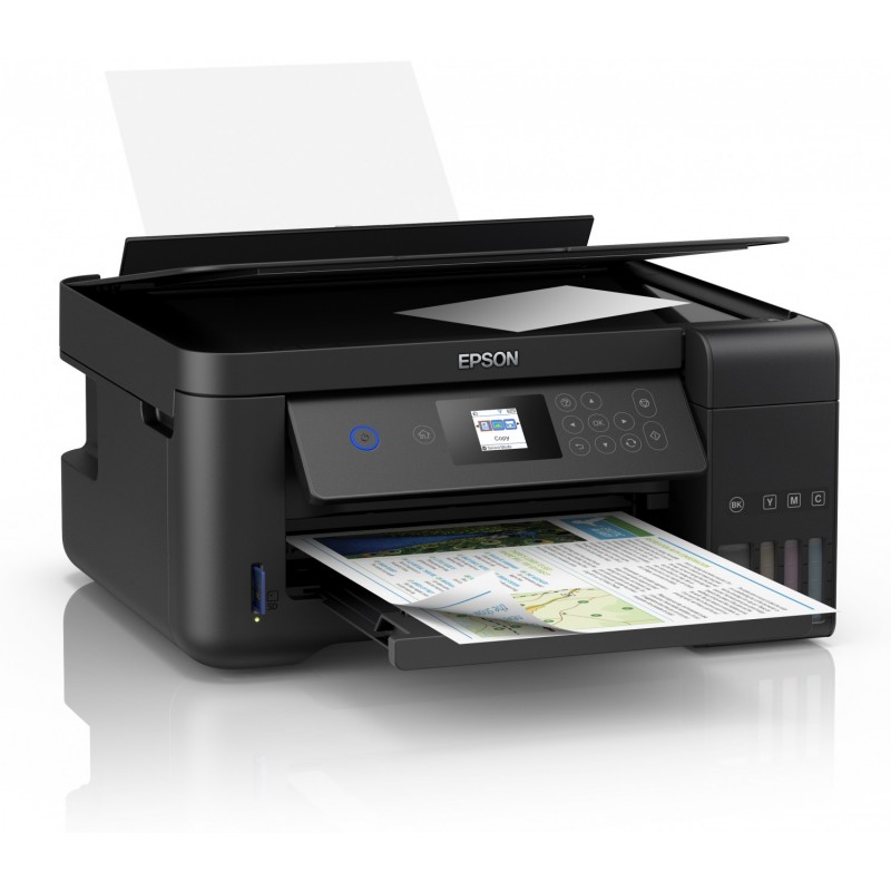 Imprimante à réservoir intégré 3en1 couleur Epson ECOTANK ITS L4160 / Wifi / Garantie 3 ans + Rame Papier A4 de 250 Feuilles + Câble USB