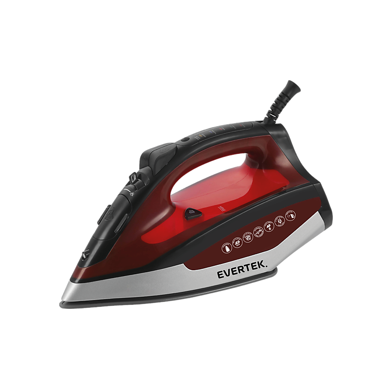 Fer à Repasser Ariete 6235 - 2000W, Semelle Céramique - Vapeur Continue 28g/min, Boost 140g/min - Pourpre Et Blanc