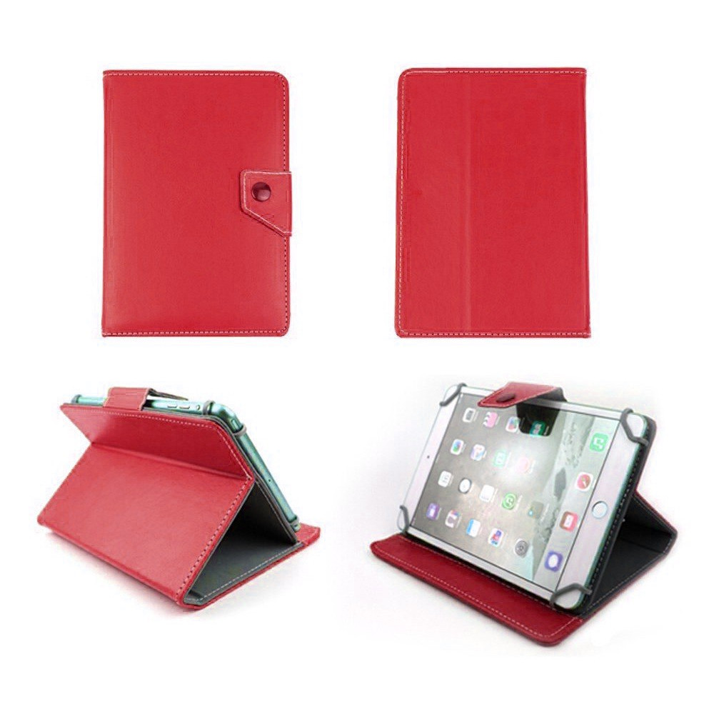 Etui en cuir pour tablette 7" Rouge