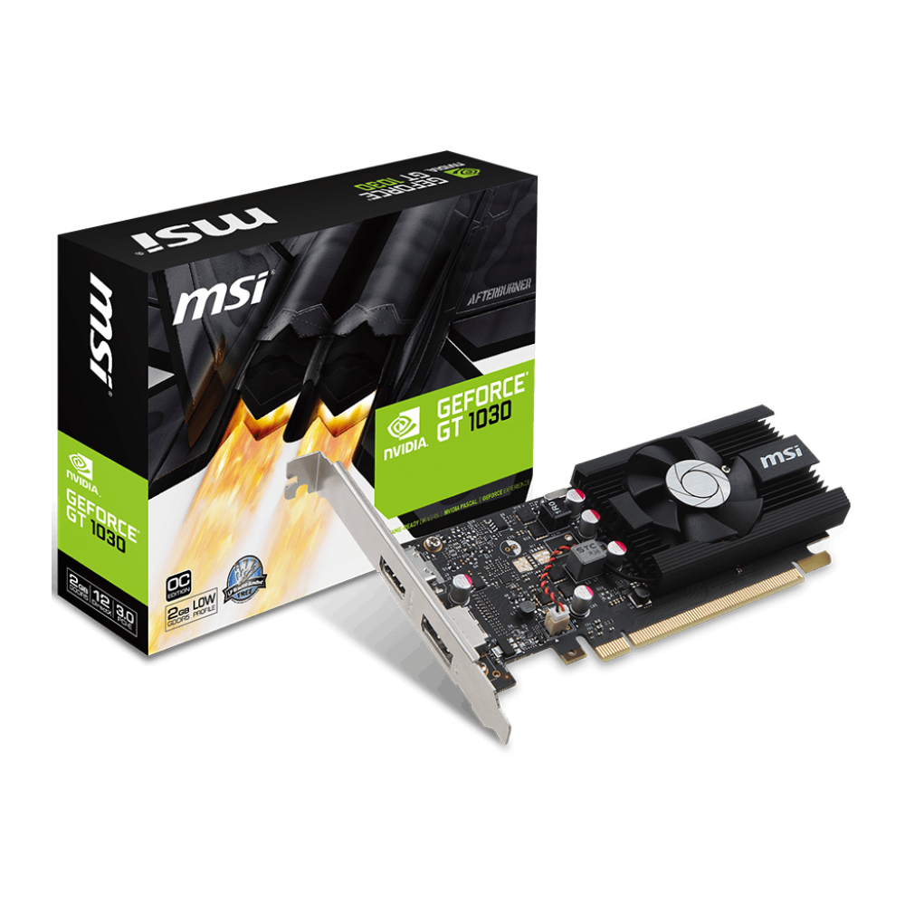Carte graphique MSI GeForce GT 1030 LP OC / 2 Go