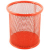 Porte Stylo Cylindre en métal / Orangé