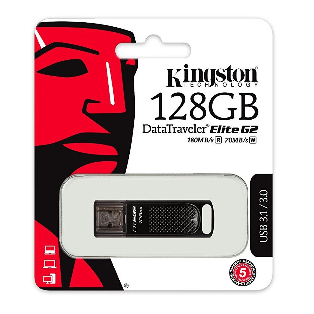 Clé USB Kingston Kingston DataTraveler Elite G2 / USB 3.1 / 128 Go