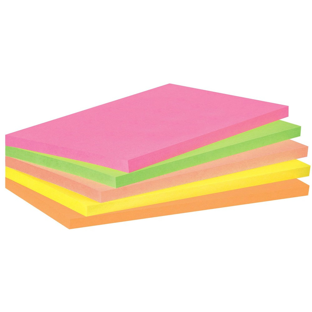 Stick Note 100 Feuilles 76 x 127 mm / 5 couleurs