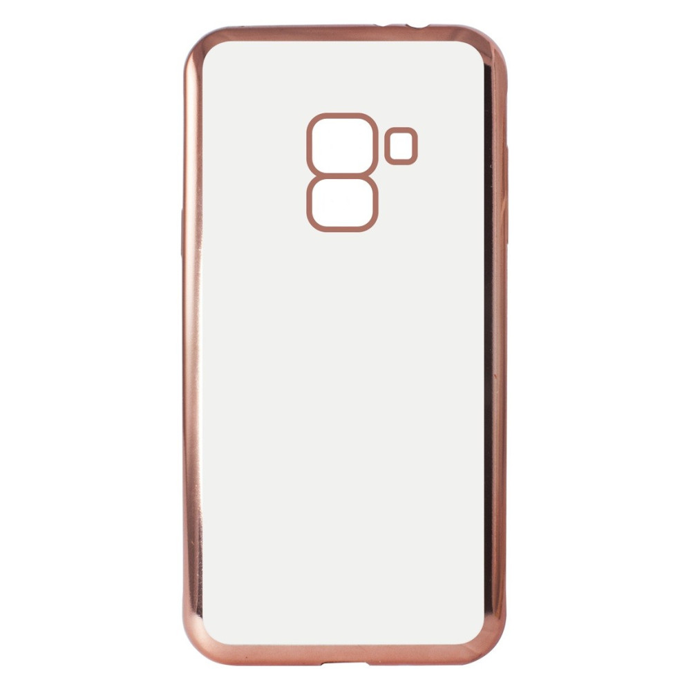 Etui Ksix Métal Flex pour Galaxy A8 2018 / Rose métallique
