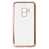 Etui Ksix Métal Flex pour Galaxy A8 2018 / Rose métallique