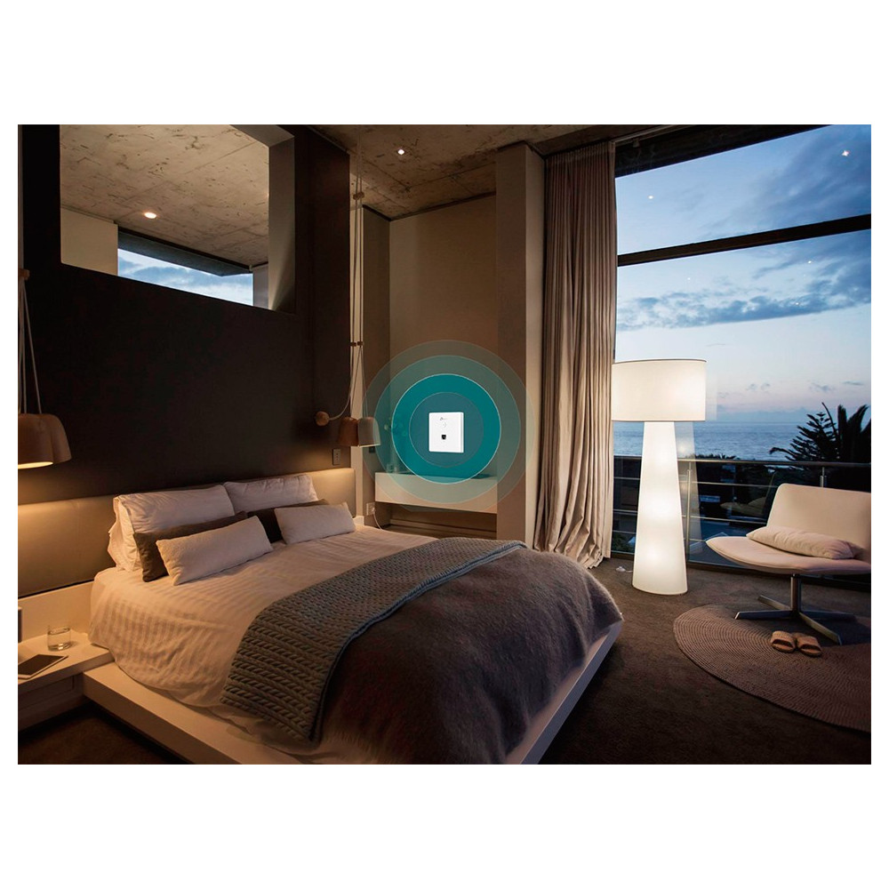 Point d'accès mural TP-Link Wi-Fi N 300 Mbps PoE Fast Ethernet