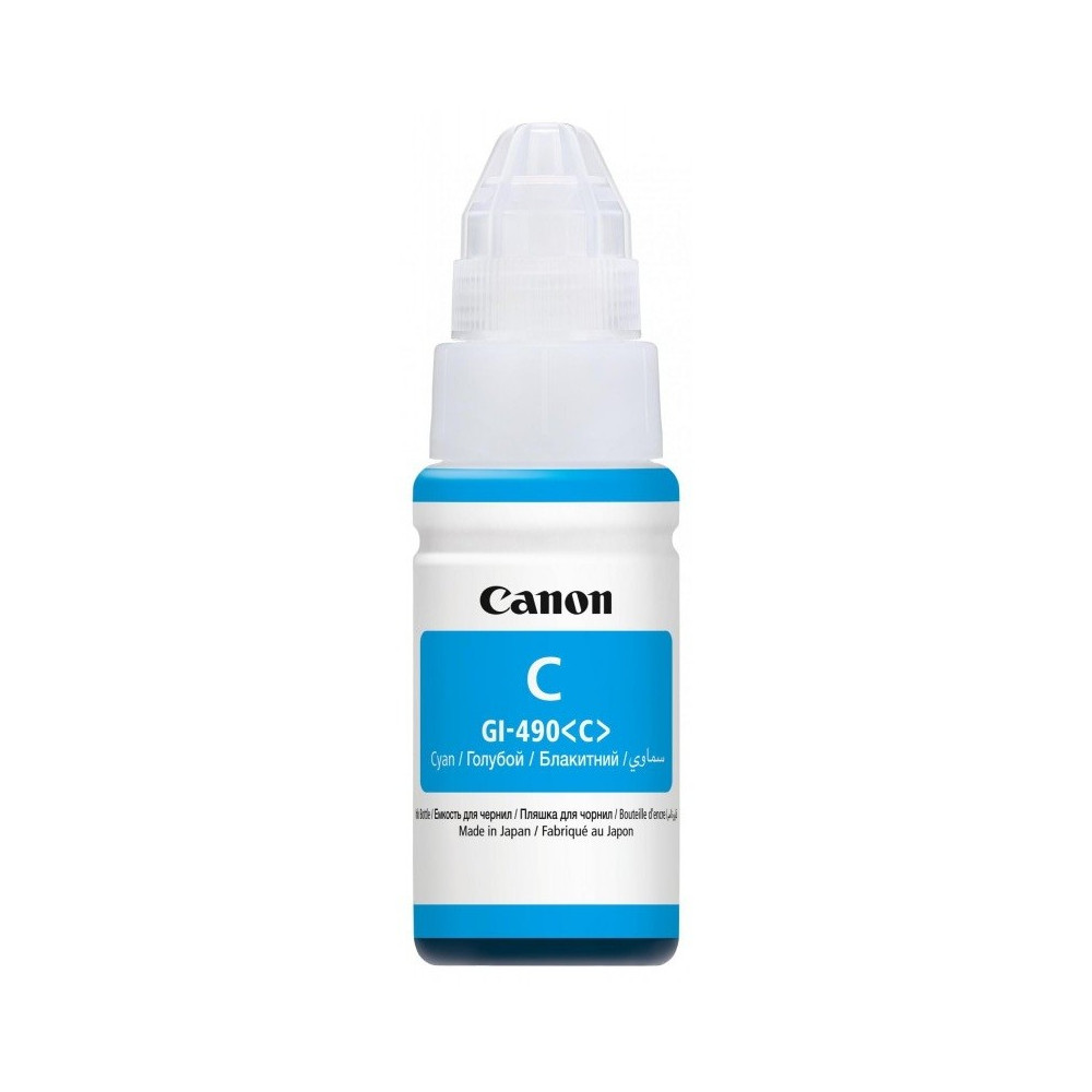 Bouteille d'encre Originale Canon GI-490 Cyan 7000 pages