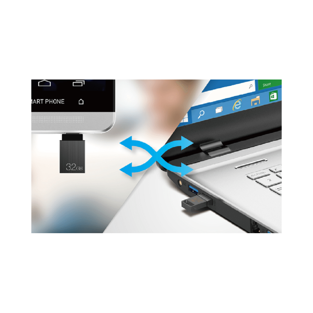 CLÉ USB TEAMGROUP M151 OTG / 32 GO