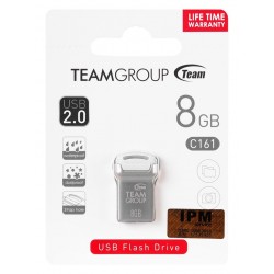 CLÉ USB 2.0 TEAMGROUP C161 / 8 GO / SILVER & BLANC