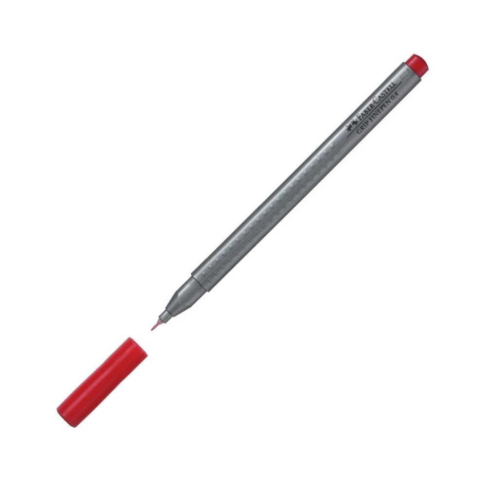 Stylo Feutre Faber-Castell Grip Finepen 0.4 mm / Rouge