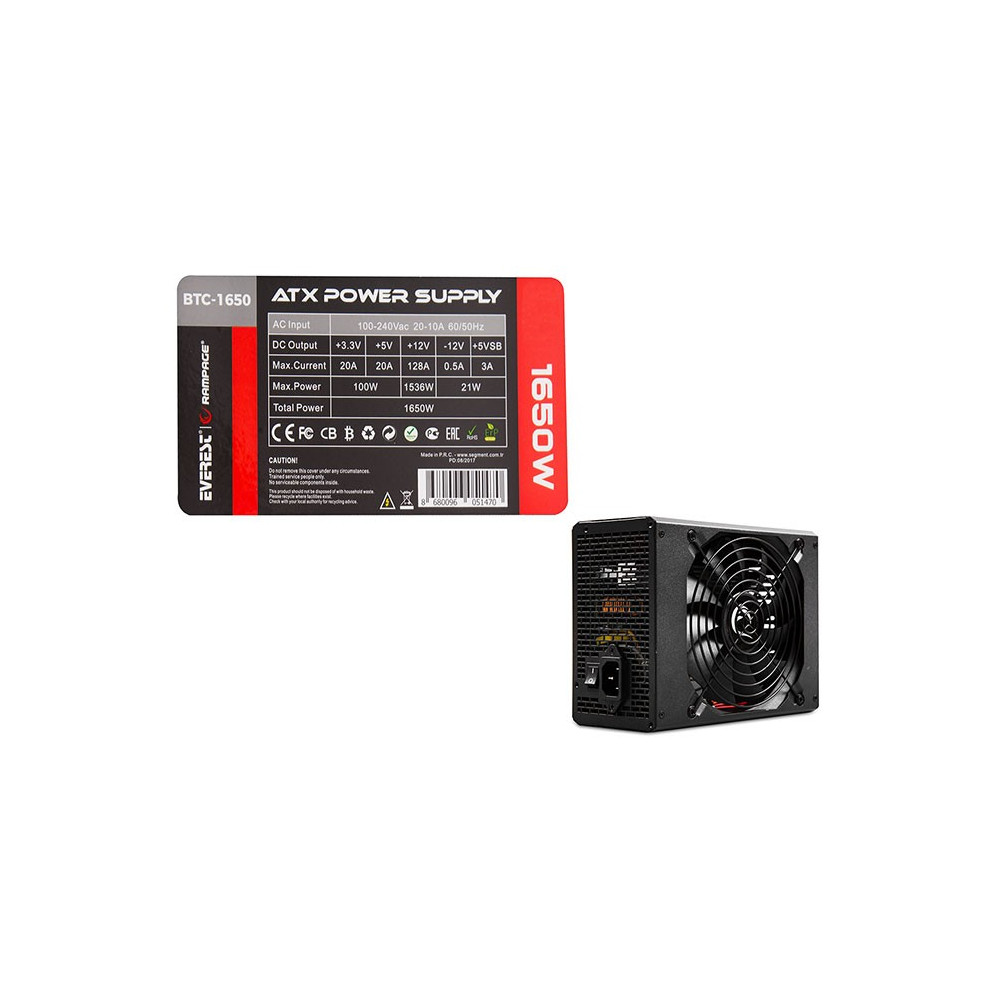 Boite d'alimentation Everest Rampage BTC-1650 / 1650W