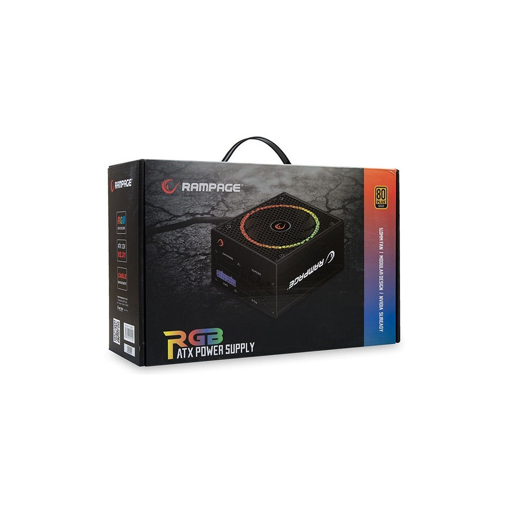 Boite d'alimentation Everest Rampage RGB Modulaire 850W 80+ Gold