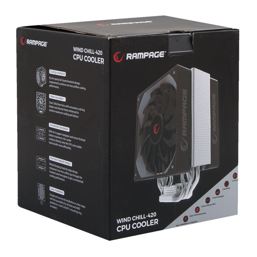 Ventilateur Pour Processeur Everest Rampage Wind Chill 420