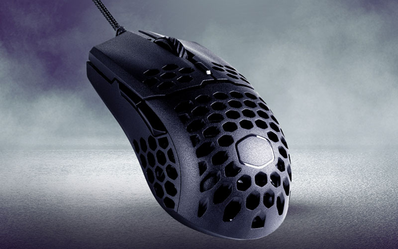 Souris Cooler Master MasterMouse MM710 - Souris - droitiers et gauchers -  optique - 6 boutons - filaire - USB - Noir brillant