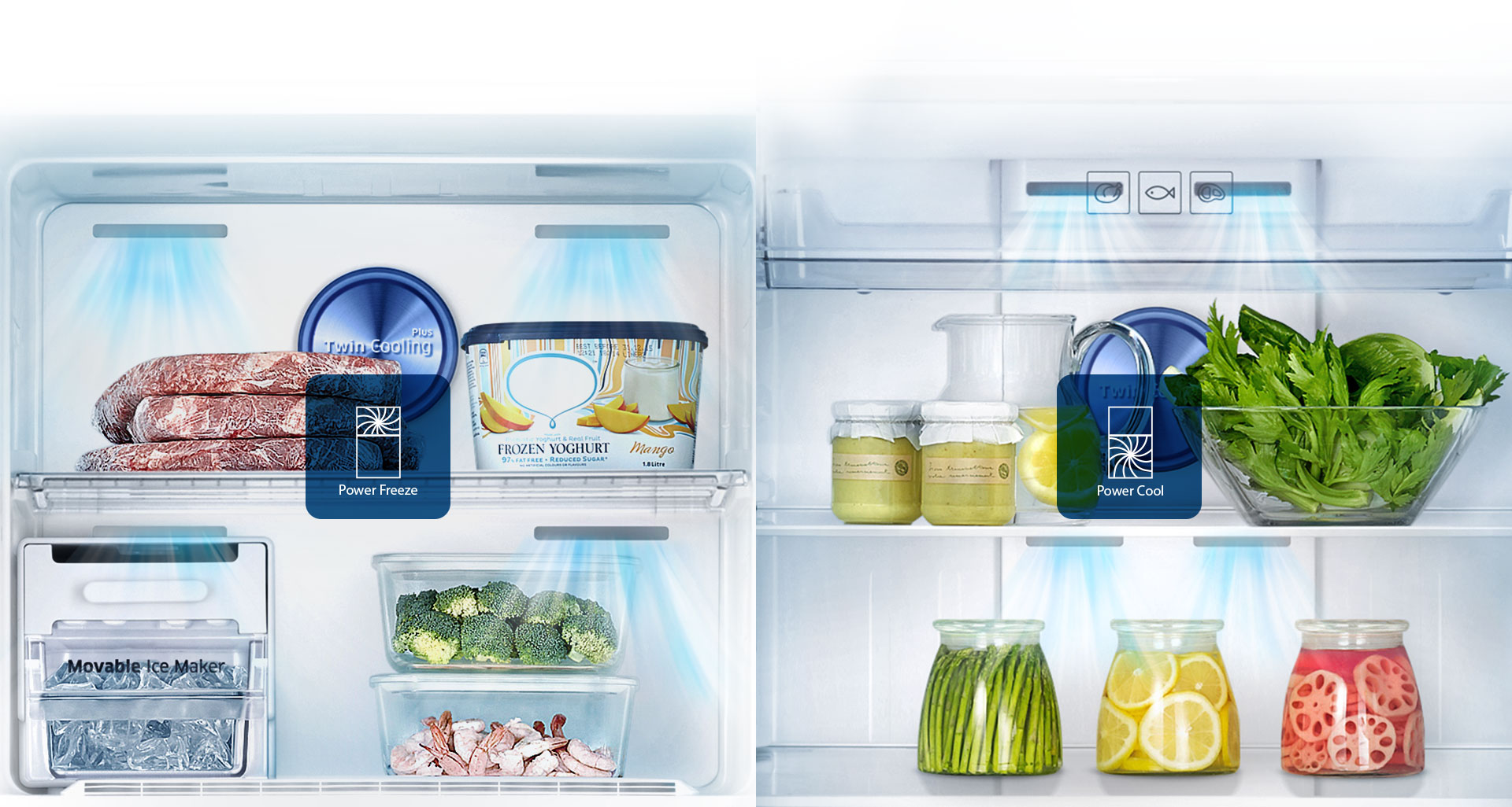 Réfrigérateur Samsung Twin Cooling Plus 440L avec Afficheur / Silver +  Livraison + Installation et Mise en Marche Gratuites