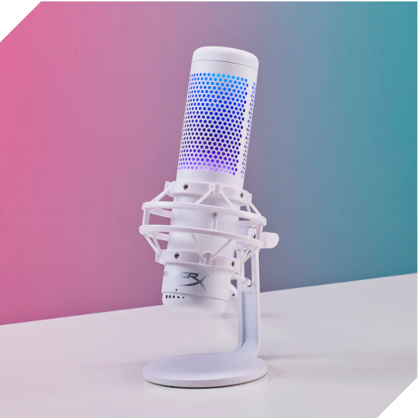 Microphone HyperX QuadCast S / Blanc / RGB