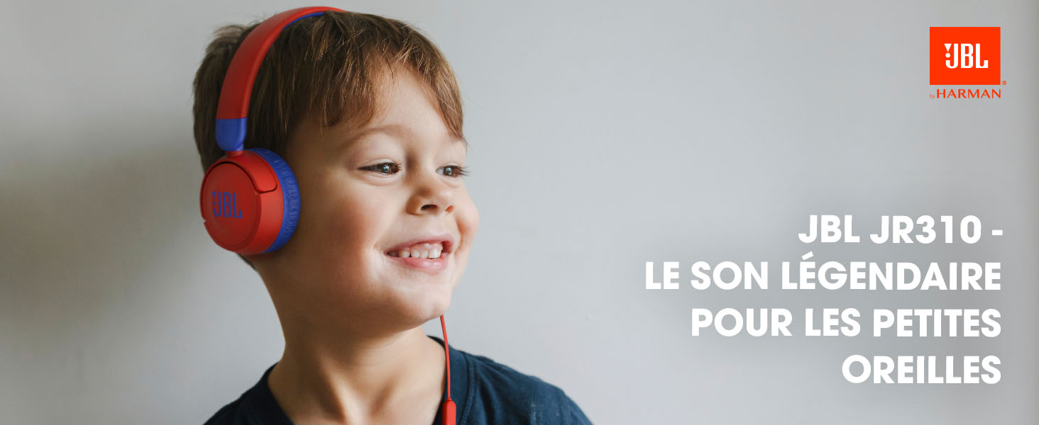 JBL Jr310 - casque filaire avec micro pour enfant - rouge Pas Cher