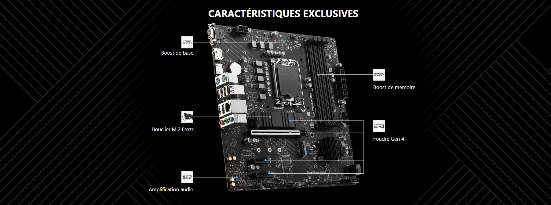 CARTE MÈRE MSI PRO B760M-P DDR4