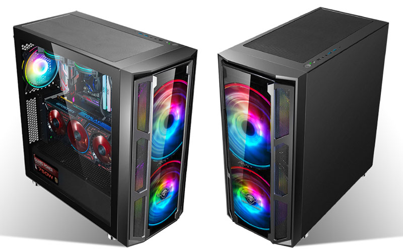 SPIRIT OF GAMER - Boitier PC Gamer RGB Ghost One - Façade et Paroi