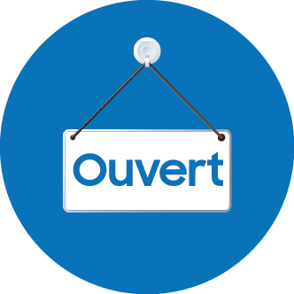 Ouvert tous les jours de 8h00 à 19h00  